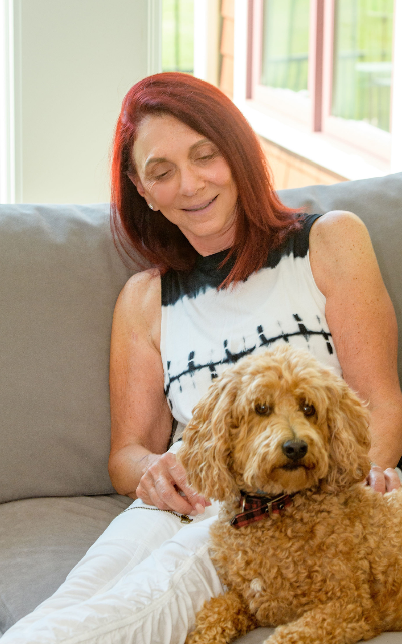 Laurie and Pet Dog